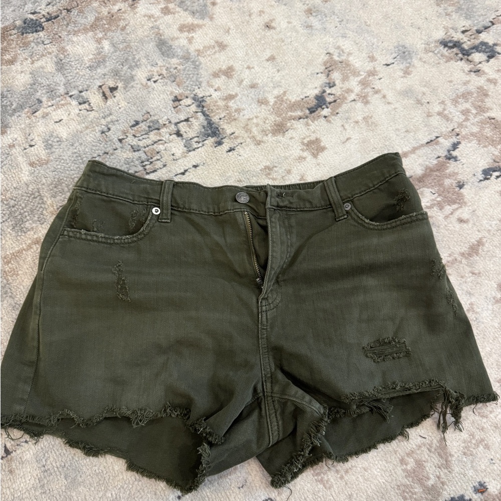 Aerie Daydream Distressed Jean Shorts